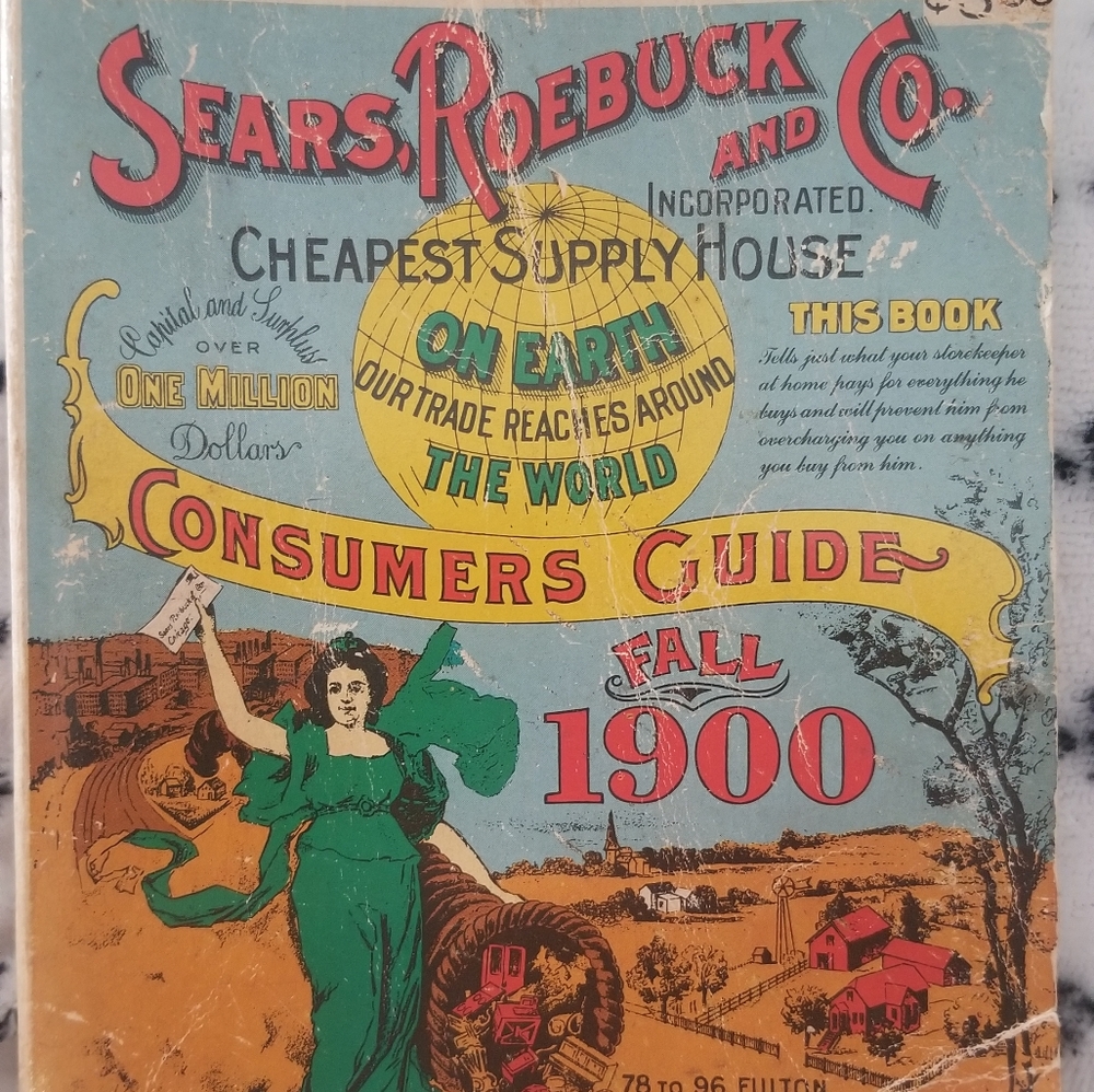 Vintage 1970's reprint of 1900 Sears Catalog